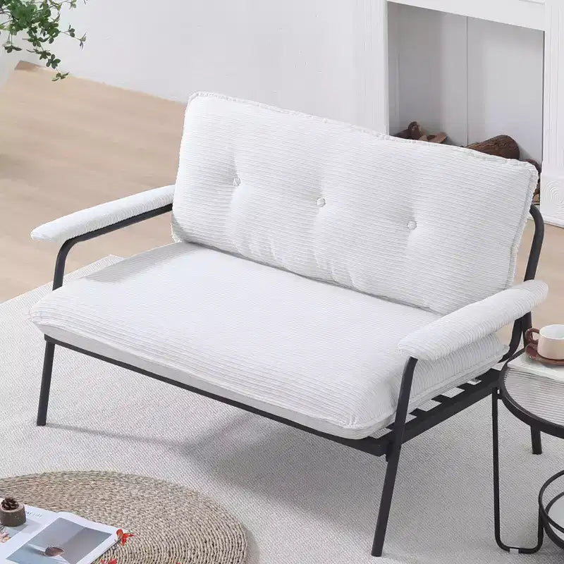 Divano MAYEERTY 53 pollici beige adatto a diversi ambienti per appartamento piccolo, soggiorno, camera da letto