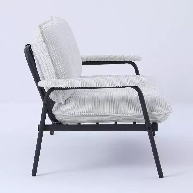 Divano MAYEERTY 53 pollici beige adatto a diversi ambienti per appartamento piccolo, soggiorno, camera da letto