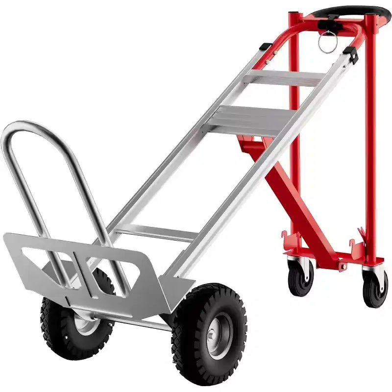 Carrello con ruote, capacità 360 kg, carrello pieghevole per impieghi gravosi, carrello multiuso rotante per il trasporto e lo spostamento in casa, magazzino, supermercato