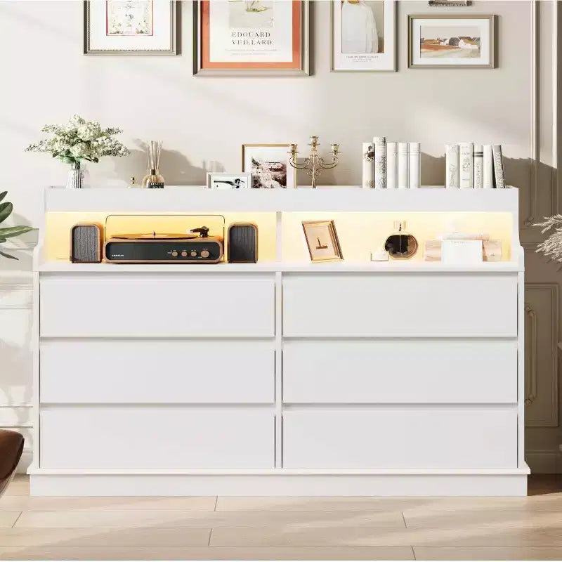 Cassettiera a 6 cassetti, organizer per cassetti di armadi moderni, mobile contenitore in legno per camera da letto, soggiorno, ingresso