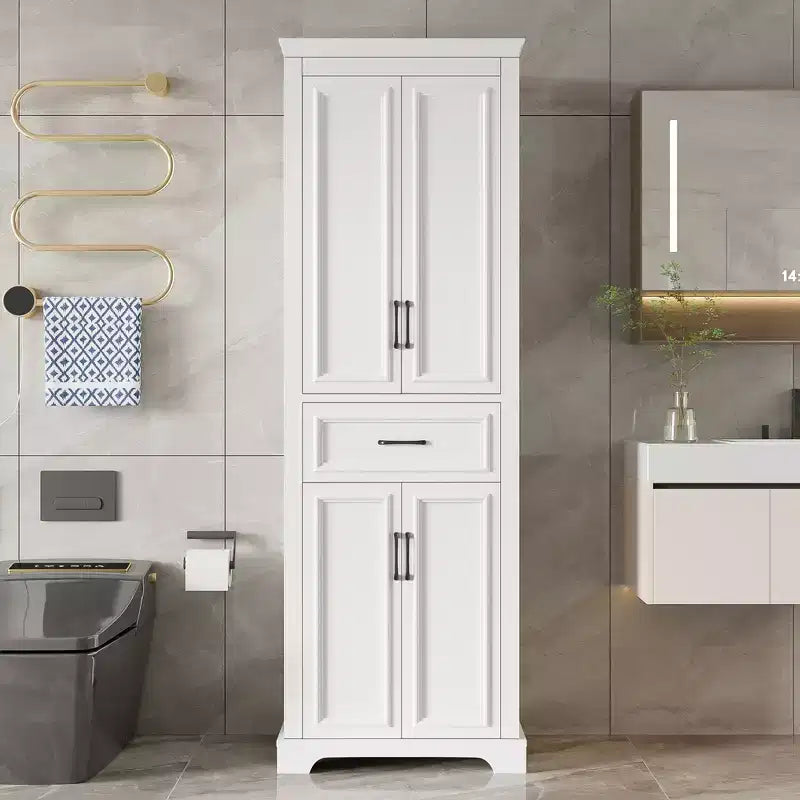 70.8 Freestanding Bathroom Vanity, Modern Elegant Design,Space-Saving Storage with Adjustable Shelves