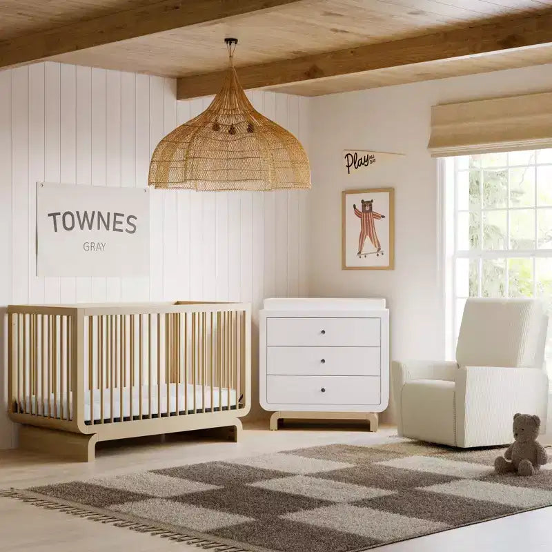 Culla convertibile 5-in-1 Santorini con sponda per bambino