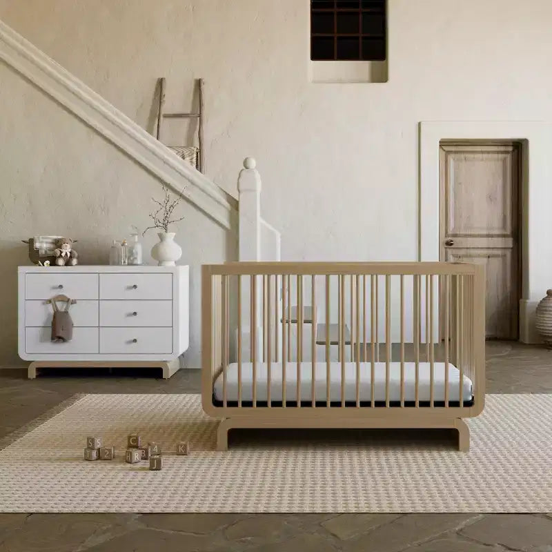 Culla convertibile 5-in-1 Santorini con sponda per bambino