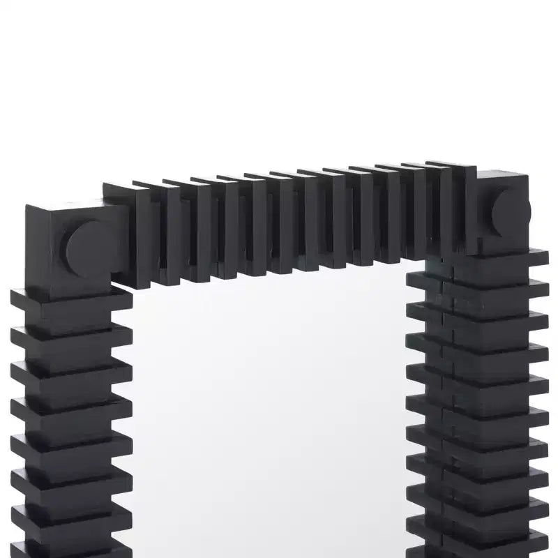 Specchio da parete rettangolare nero 25,8 x 36 pollici