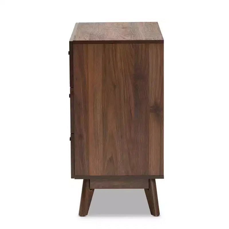 Cassettiera Hartman a 3 cassetti in legno – Organizer da camera color noce