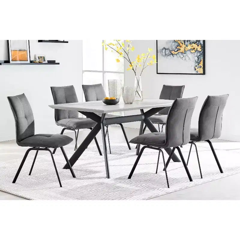 Tavolo da pranzo Armen Living 63 Margot con piano rettangolare